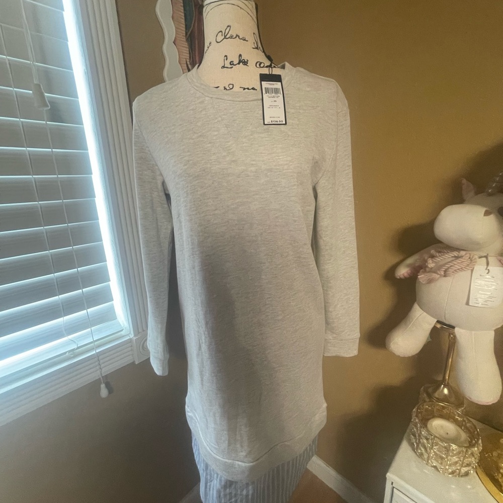 Size: XS COLOR: Heather Oatmeal CO